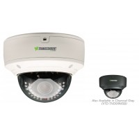 Transcendent Series 5 Megapixel H.265 Indoor/Outdoor WDR IP Vandal Dome Camera with 30 IR LED Illumination & Motorized Varifocal Lens